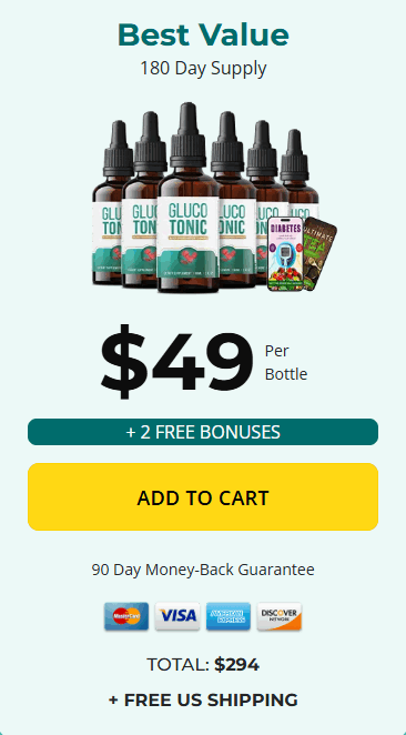 GlucoTonic price 6 bottle