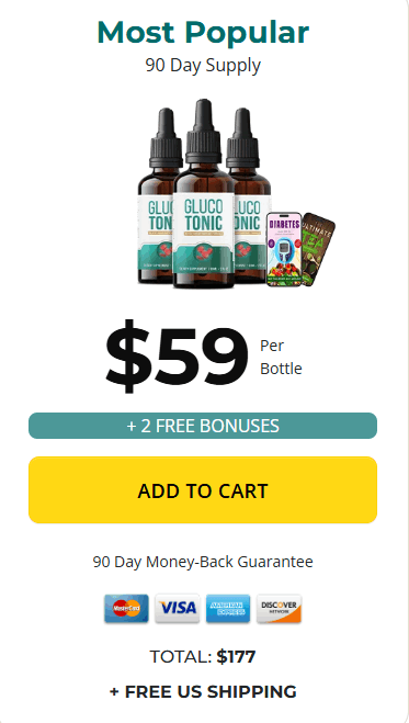 GlucoTonic price 3 bottle